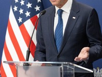 Antony Blinken U.S Secretary of State during press conference in Warsaw, Poland on September 12, 2024. (