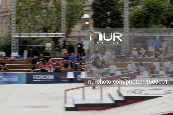 Miyuu Ito from Japan competes during the World Skate Games in Rome, Italy, on September 12, 2024. 