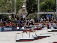 Miyuu Ito, from Japan, participates in the Woman Quarter of Final during the World Skate Games in Rome, Italy, on September 12, 2024. (