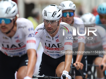 Lissi Diego participates in the 72nd Tour of Tuscany, Coppa Sabatini, in Peccioli, Italy, on September 12, 2024. (