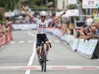 Marc Hirschi (SUI - UAE Team Emirates) wins the 72nd Tour of Tuscany, Coppa Sabatini, in Peccioli, Italy, on September 12, 2024. (