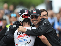 Marc Hirschi (SUI - UAE Team Emirates) celebrates winning the 72nd Tour of Tuscany, Coppa Sabatini, in Peccioli, Italy, on September 12, 202...