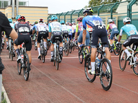 The group departs for the 72nd Tour of Tuscany, Coppa Sabatini, in Peccioli, Italy, on September 12, 2024. (