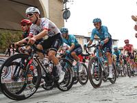 Hrschi Marc passes through the village center during the 72nd Tour of Tuscany, Coppa Sabatini, in Peccioli, Italy, on September 12, 2024. (