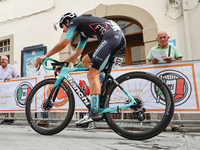 Sergiampietri Andrea passes through the village center during the 72nd Tour of Tuscany, Coppa Sabatini, in Peccioli, Italy, on September 12,...