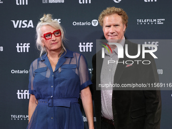 Jessica Elbaum, Will Ferrell, Harper Steele, Josh Greenbaum, Rafael Marmor, and Chris Leggett attend the premiere of ''Will & Harper'' durin...