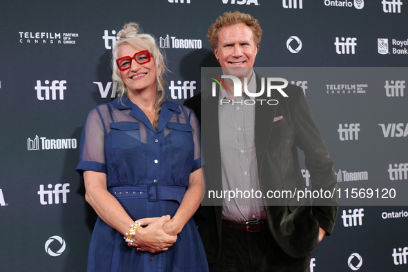 Will Ferrell and Harper Steele attend the premiere of ''Will & Harper'' during the 2024 Toronto International Film Festival at Roy Thomson H...