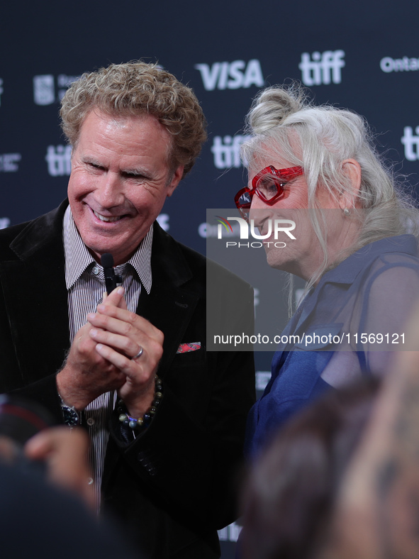 Will Ferrell and Harper Steele attend the premiere of ''Will & Harper'' during the 2024 Toronto International Film Festival at Roy Thomson H...