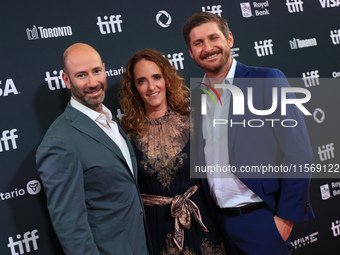 Rafael Mormer, Jessica Elbaum, and Chris Leggett attend the premiere of ''Will & Harper'' during the 2024 Toronto International Film Festiva...