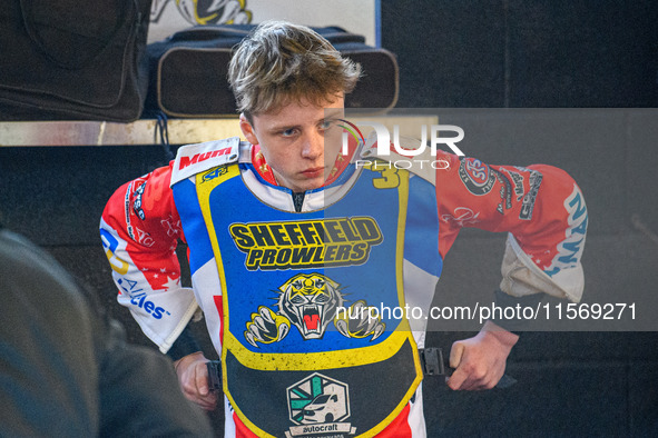 Stene Pijper of the Sheffield Tiger Cubs during the WSRA National Development League match between Sheffield Tiger Cubs and Belle Vue Colts...