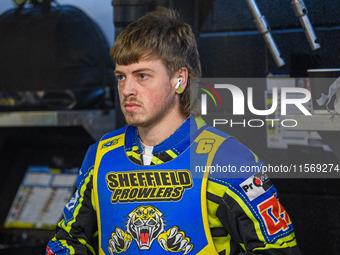 Kean Dicken of the Sheffield Tiger Cubs during the WSRA National Development League match between Sheffield Tiger Cubs and Belle Vue Colts a...