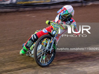 Belle Vue Colts' William Cairns is in action during the WSRA National Development League match between Sheffield Tiger Cubs and Belle Vue Co...