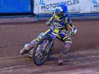 Jamie Etherington of the Sheffield Tiger Cubs competes during the WSRA National Development League match between the Sheffield Tiger Cubs an...