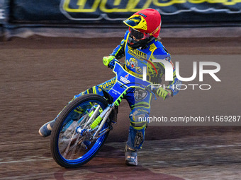 Kean Dicken of the Sheffield Tiger Cubs competes during the WSRA National Development League match between Sheffield Tiger Cubs and Belle Vu...