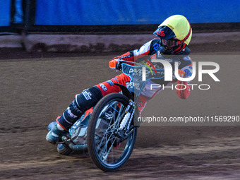 Belle Vue Colts' Freddy Hodder is in action during the WSRA National Development League match between Sheffield Tiger Cubs and Belle Vue Col...