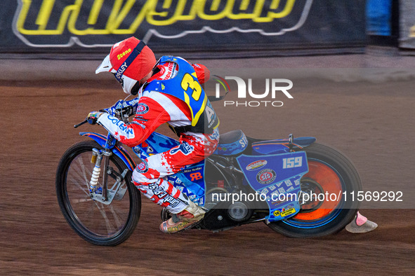 Sheffield Tiger Cubs' Stene Pijper is in action during the WSRA National Development League match between Sheffield Tiger Cubs and Belle Vue...