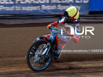 Belle Vue Colts' Freddy Hodder is in action during the WSRA National Development League match between Sheffield Tiger Cubs and Belle Vue Col...