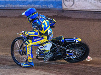 Jamie Etherington of the Sheffield Tiger Cubs competes during the WSRA National Development League match between the Sheffield Tiger Cubs an...