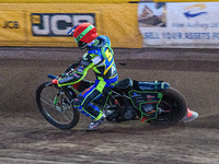 Luke Harrison of the Sheffield Tiger Cubs competes during the WSRA National Development League match between the Sheffield Tiger Cubs and th...