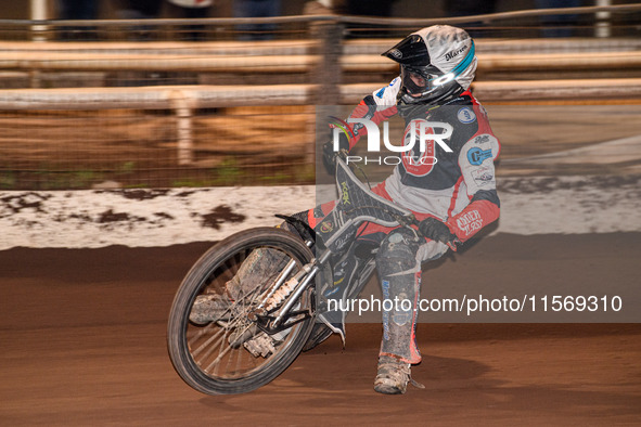 Belle Vue Colts' Matt Marson is in action during the WSRA National Development League match between Sheffield Tiger Cubs and Belle Vue Colts...