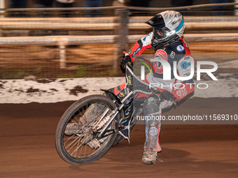 Belle Vue Colts' Matt Marson is in action during the WSRA National Development League match between Sheffield Tiger Cubs and Belle Vue Colts...