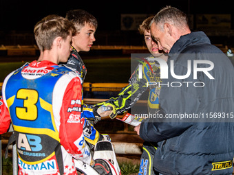 (Left to right) Sheffield Tiger Cubs' Stene Pijper, Sheffield Tiger Cubs' Jamie Etherington, Sheffield Tiger Cubs' Ace Pijper, and Sheffield...