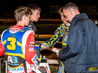 (Left to right) Sheffield Tiger Cubs' Stene Pijper, Sheffield Tiger Cubs' Jamie Etherington, Sheffield Tiger Cubs' Ace Pijper, and Sheffield...