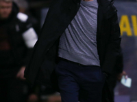 Harrogate Town Manager Simon Weaver during the Sky Bet League 2 match between Harrogate Town and Doncaster Rovers at Wetherby Road in Harrog...