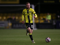 Stephen Dooley of Harrogate Town during the Sky Bet League 2 match between Harrogate Town and Doncaster Rovers at Wetherby Road in Harrogate...