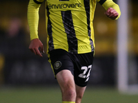 Stephen Dooley of Harrogate Town during the Sky Bet League 2 match between Harrogate Town and Doncaster Rovers at Wetherby Road in Harrogate...