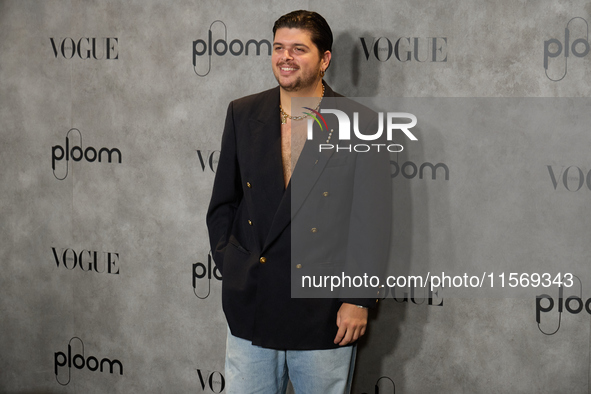 Alvaro Calafat attends the photocall for Vogue Fashion's Night Out 2024 in Madrid, Spain, on September 13, 2024. 