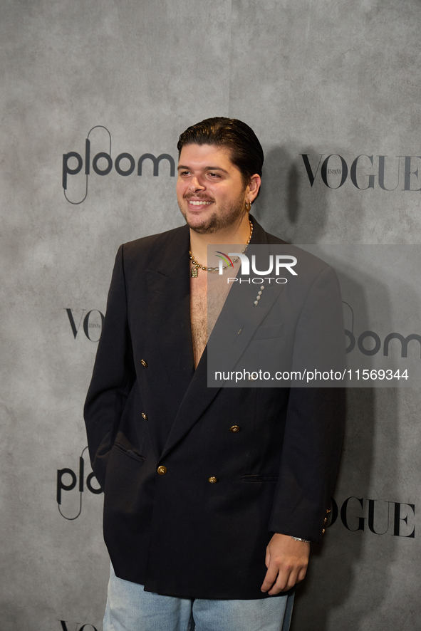 Alvaro Calafat attends the photocall for Vogue Fashion's Night Out 2024 in Madrid, Spain, on September 13, 2024. 