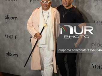 Omar and Alexei attend a photocall for Vogue Fashion's Night Out 2024 in Madrid, Spain, on September 13, 2024. (