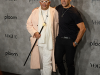 Omar and Alexei attend a photocall for Vogue Fashion's Night Out 2024 in Madrid, Spain, on September 13, 2024. (