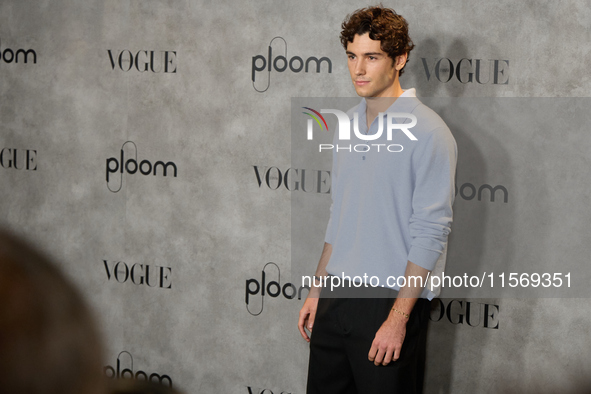 Hugo Nieto attends the photocall for Vogue Fashion's Night Out 2024 in Madrid, Spain, on September 13, 2024. 