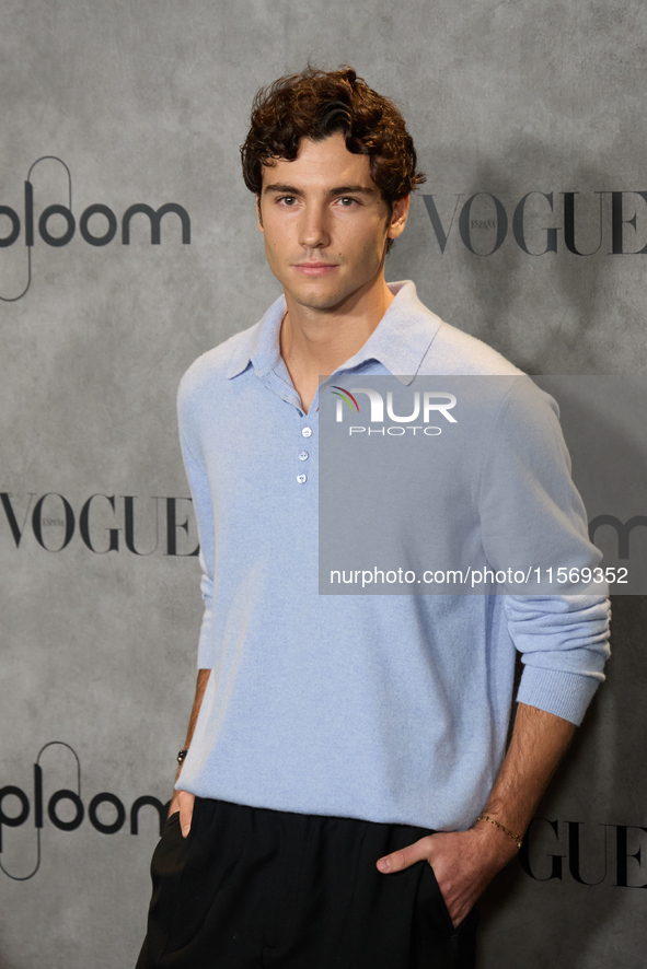 Hugo Nieto attends the photocall for Vogue Fashion's Night Out 2024 in Madrid, Spain, on September 13, 2024. 