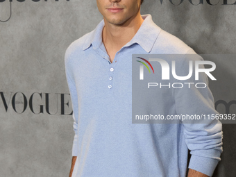 Hugo Nieto attends the photocall for Vogue Fashion's Night Out 2024 in Madrid, Spain, on September 13, 2024. (