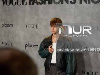 Daniel Sabater attends the photocall for Vogue Fashion's Night Out 2024 in Madrid, Spain, on September 13, 2024. (