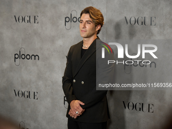 Alvaro Luna attends the photocall for Vogue Fashion's Night Out 2024 in Madrid, Spain, on September 13, 2024. (