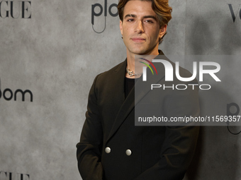 Alvaro Luna attends the photocall for Vogue Fashion's Night Out 2024 in Madrid, Spain, on September 13, 2024. (