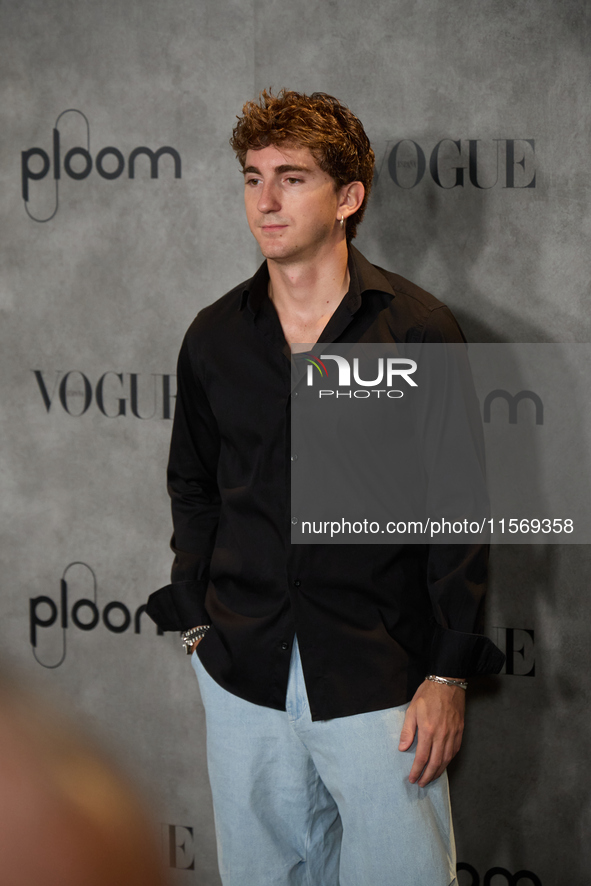 In Madrid, Spain, on September 13, 2024, Carlitos attends the Photocall for Vogue Fashion's Night Out 2024. 