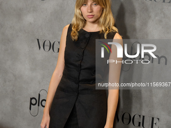 Daniela Aldana attends a photocall for Vogue Fashion's Night Out 2024 in Madrid, Spain, on September 13, 2024. (