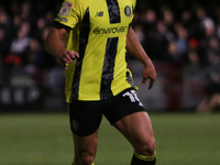 Harrogate Town's Jack Muldoon during the Sky Bet League 2 match between Harrogate Town and Doncaster Rovers at Wetherby Road in Harrogate, E...