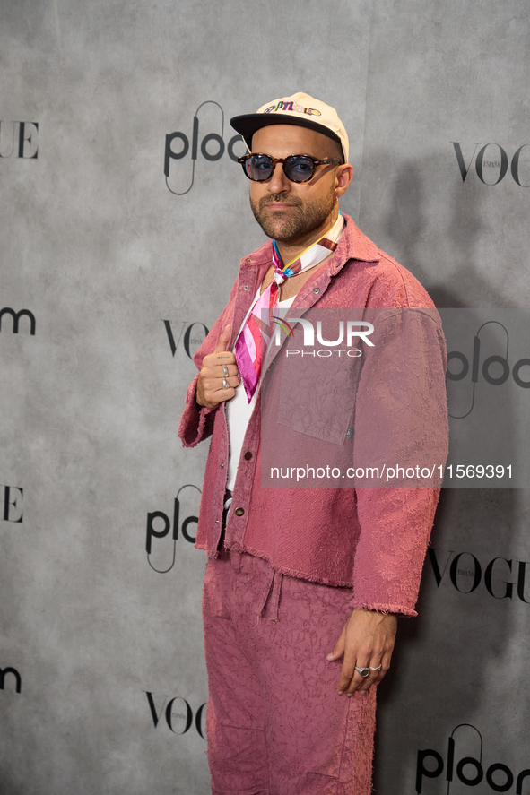 Nil Moliner attends a photocall for Vogue Fashion's Night Out 2024 in Madrid, Spain, on September 13, 2024. 