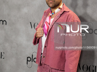 Nil Moliner attends a photocall for Vogue Fashion's Night Out 2024 in Madrid, Spain, on September 13, 2024. (