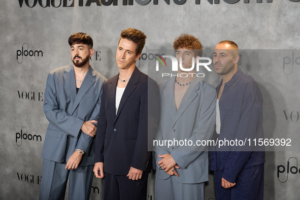 Veintiuno Photocall at Vogue Fashion's Night Out 2024 in Madrid, Spain, on September 13, 2024 