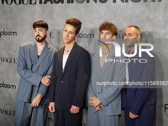 Veintiuno Photocall at Vogue Fashion's Night Out 2024 in Madrid, Spain, on September 13, 2024 (