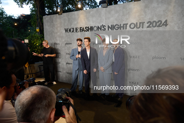 Veintiuno Photocall at Vogue Fashion's Night Out 2024 in Madrid, Spain, on September 13, 2024 