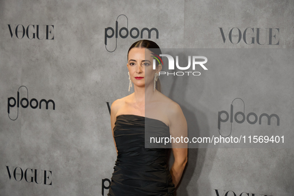 Ines Lorenzo attends the photocall for Vogue Fashion's Night Out 2024 in Madrid, Spain, on September 13, 2024. 