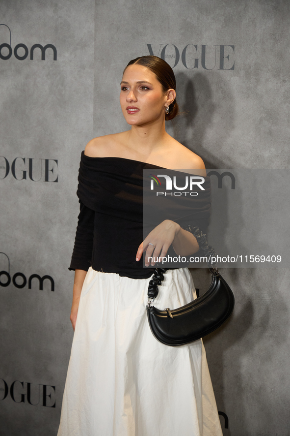 Sabela attends the photocall for Vogue Fashion's Night Out 2024 in Madrid, Spain, on September 13, 2024. 